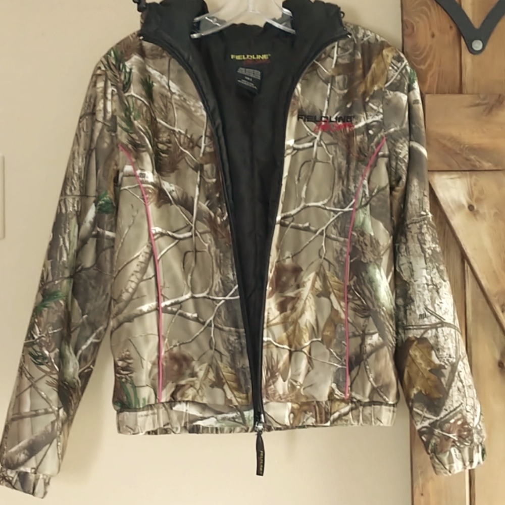 Ladies Camo Hooded Jacket